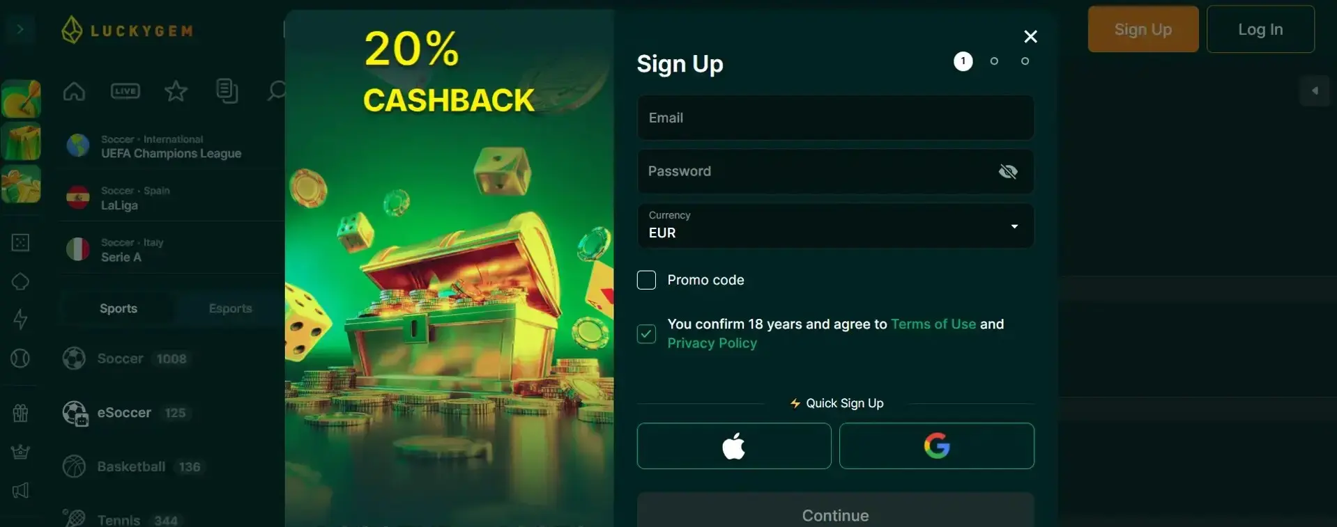 Luckygem Casino – Slots en live spellen met echt geld image 2