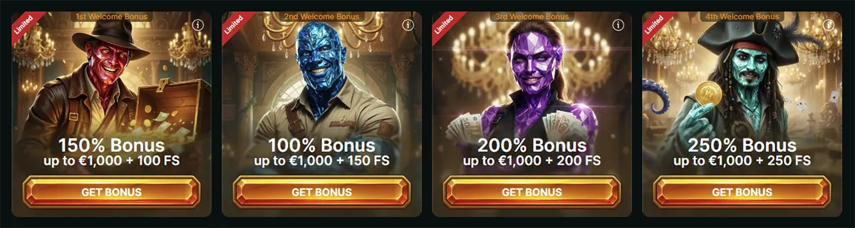 Bonussen voor nieuwe spelers bij Luckygem Casino